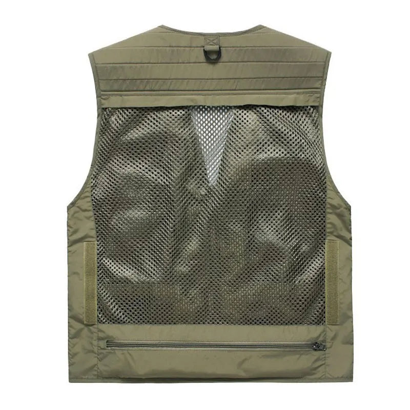 Orange Multi-pocket Vest