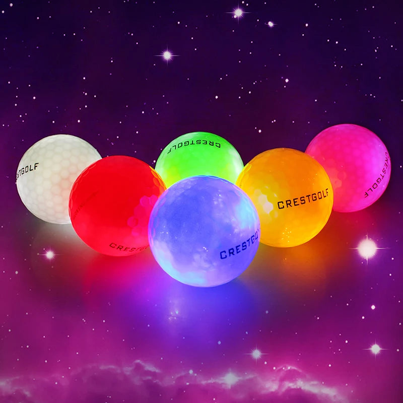 Crestgolf LED Golf Balls for Night Glow in The Dark Golf Ball