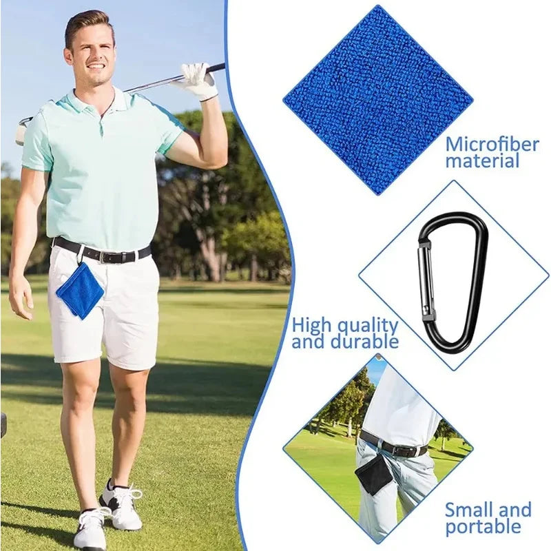 Square Microfiber Golf Ball Cleaning Towel