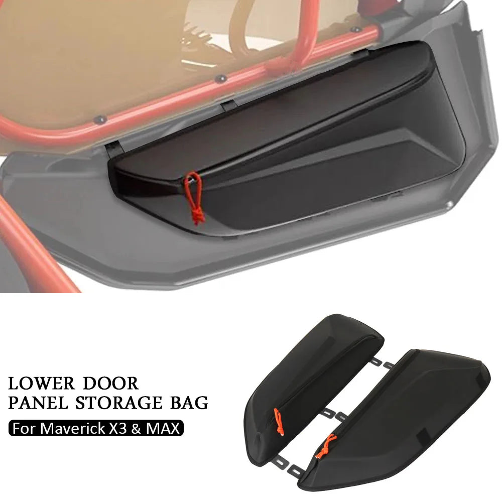 Accessories Lower Door Panel Storage Bag 6L Black For Can-Am Maverick