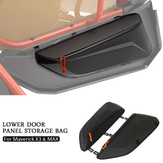 Accessories Lower Door Panel Storage Bag 6L Black For Can-Am Maverick