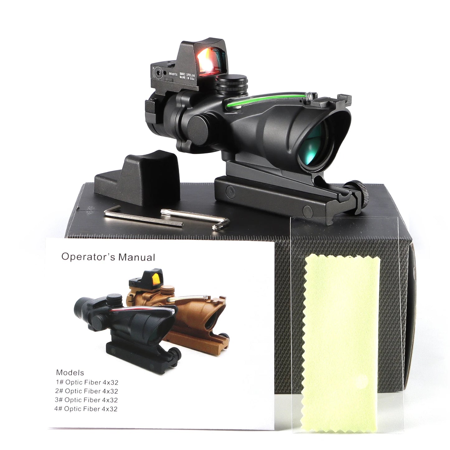 Adjustable 4x32 Red Dot scope