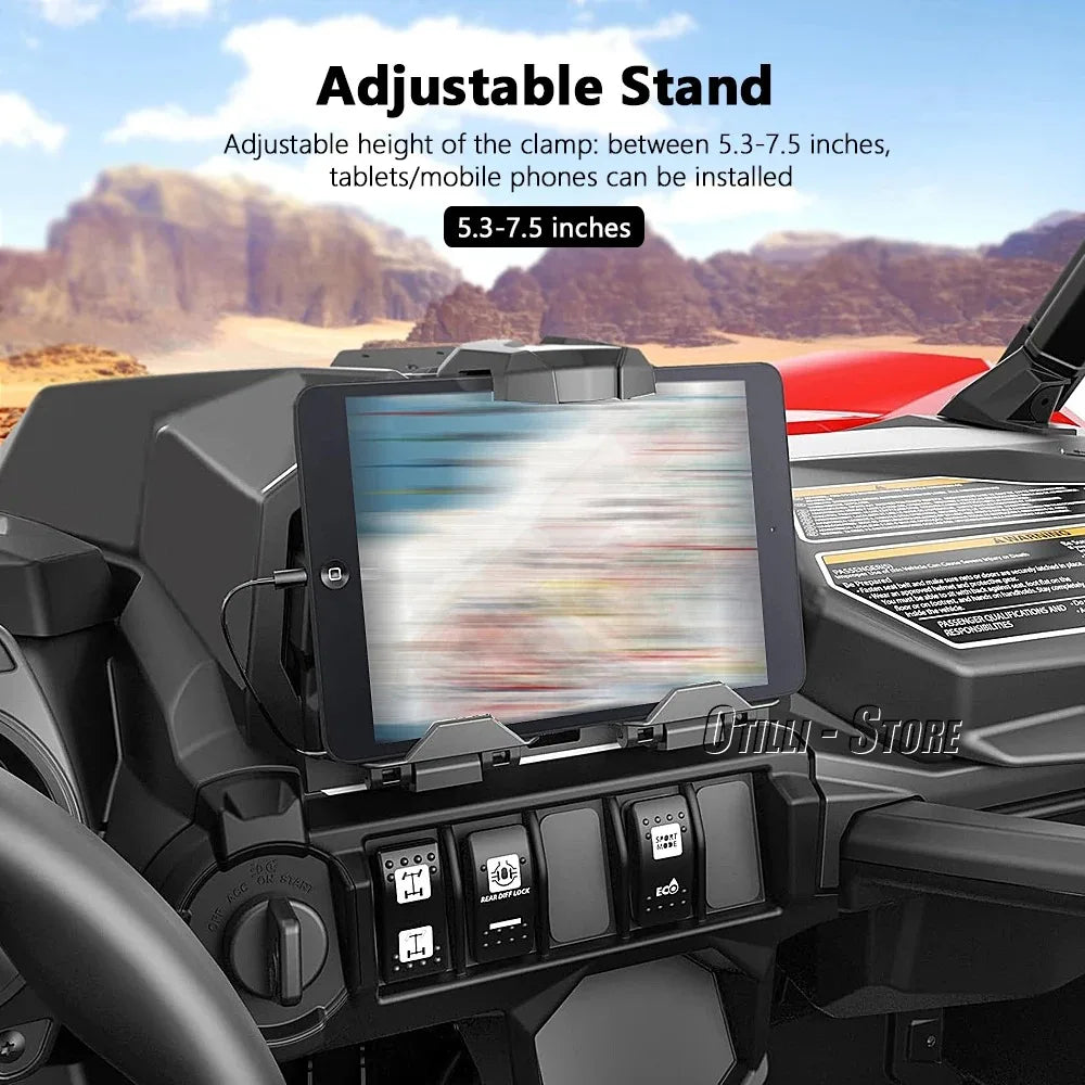 Tablet Holder Storage Box L For Can Am Commander Max Maverick