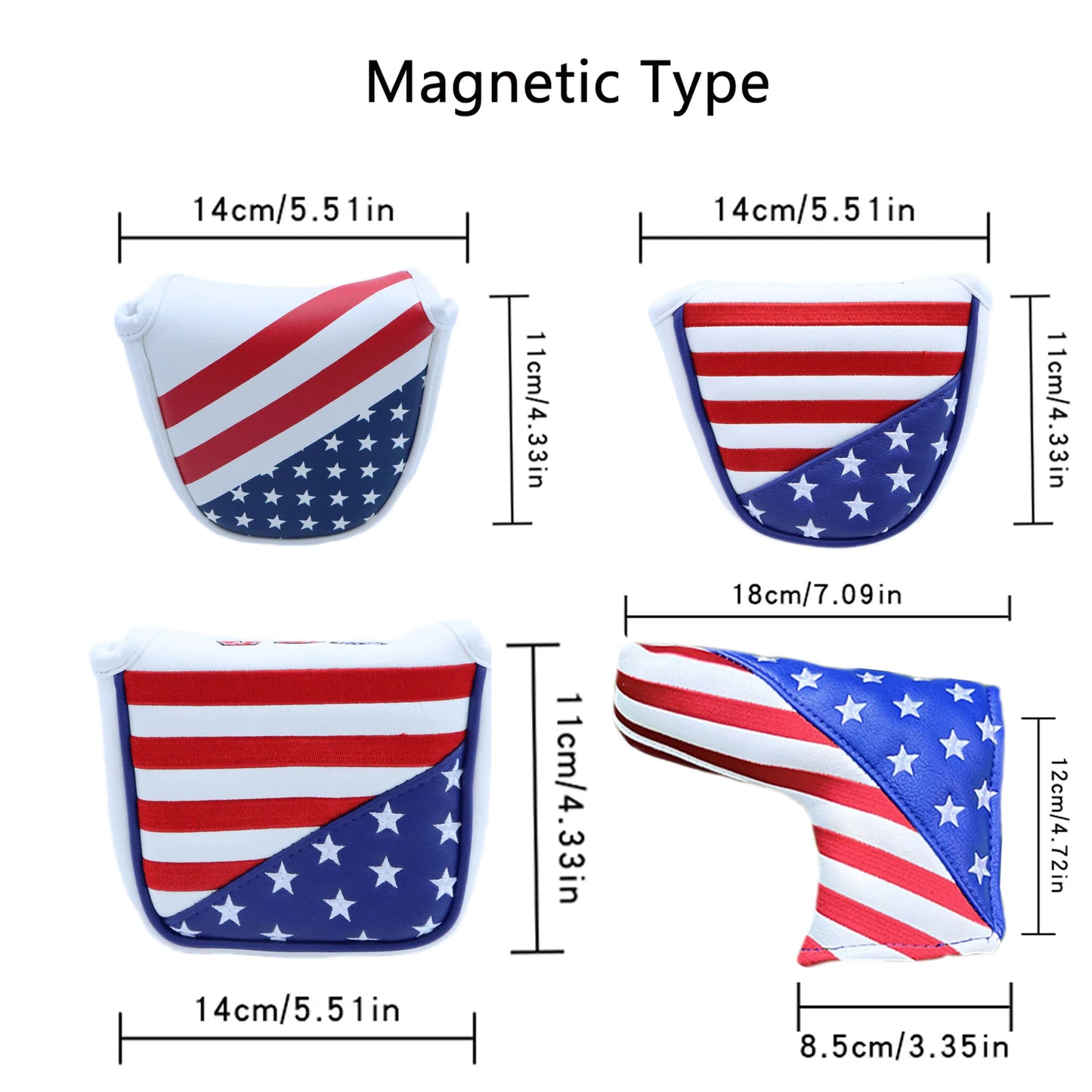 USA Element Golf Putter Covers Magnetic