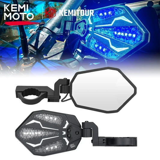 KEMIMOTO  Side Mirrors w/ RGB Light