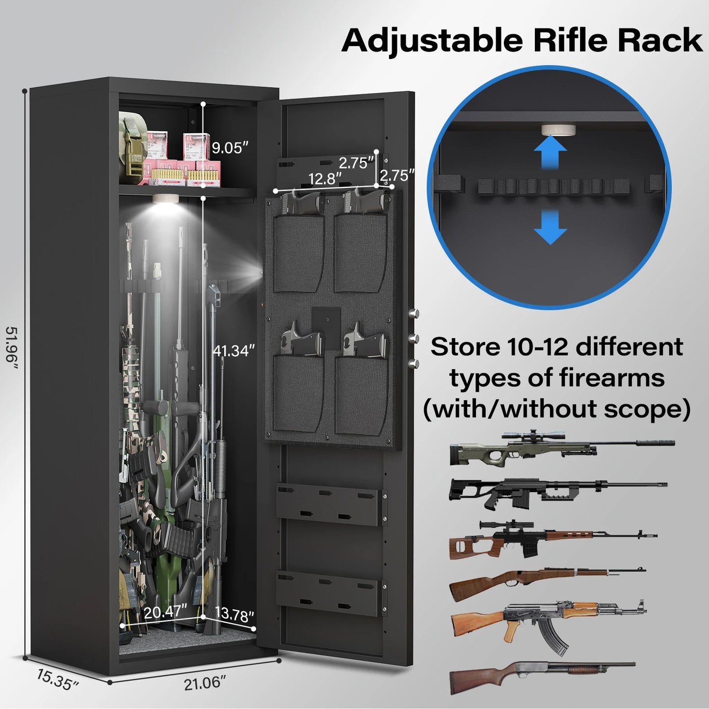 10-12 Unassembled Biometric Gun Safe