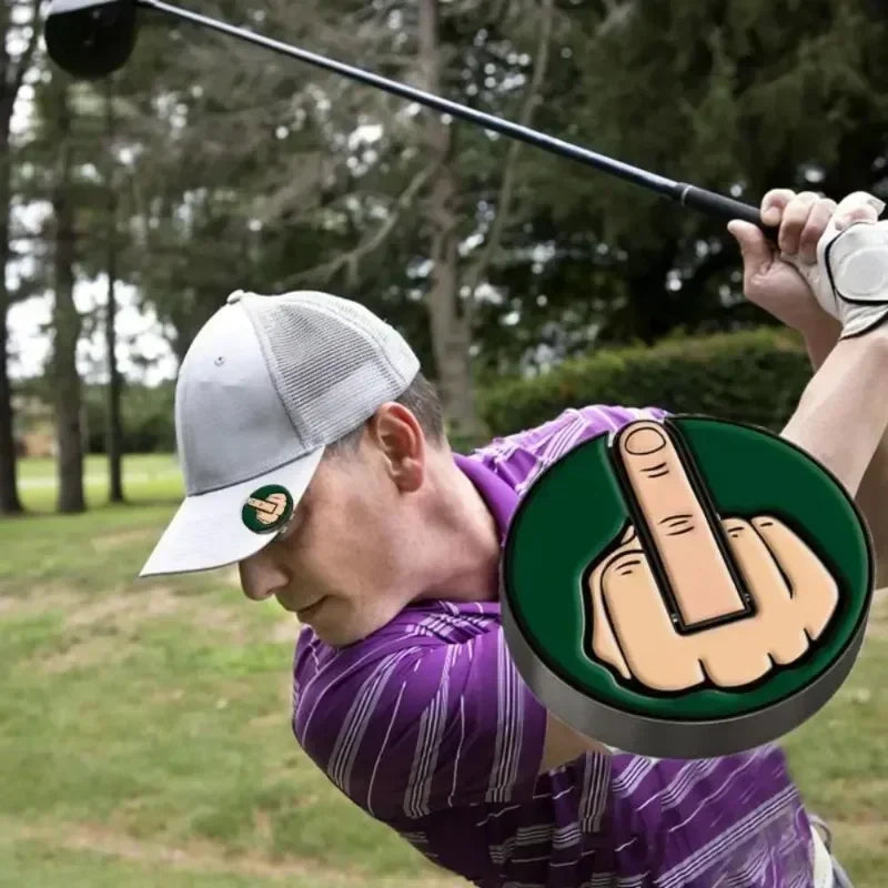 Middle Finger Golfs Ball Marker