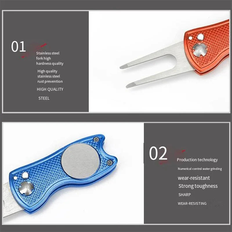 Foldable Golf Divot Repair Tool