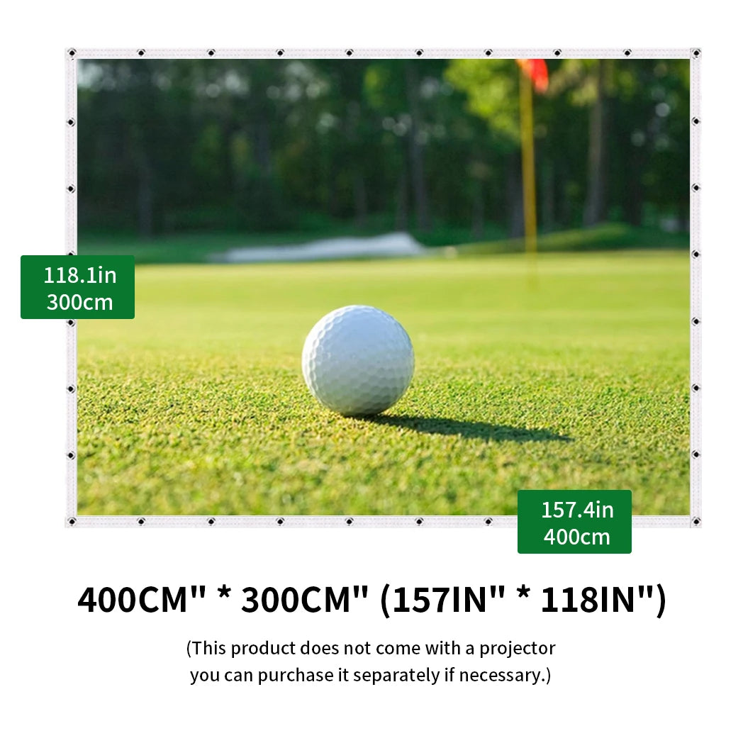 1pc HD Polyester Golf Practice Screen - Silent Impact, Wear-Resistant, Anti-Strike, Indoor/Outdoor Training, Multi-Size Options