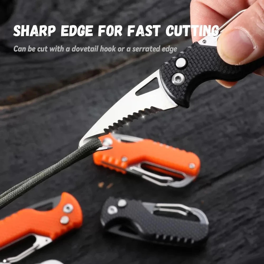 Stainless Serrated Hook Knife