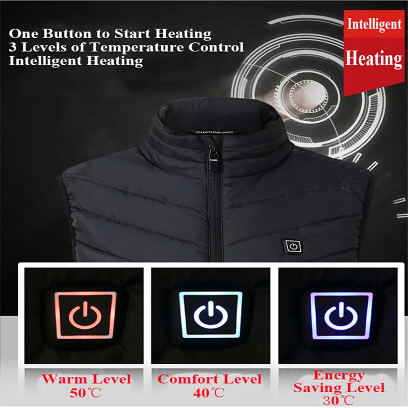 USB Heated Vest Men women