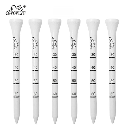 50 Pieces Golf Tees White and Black Adjustable Depth