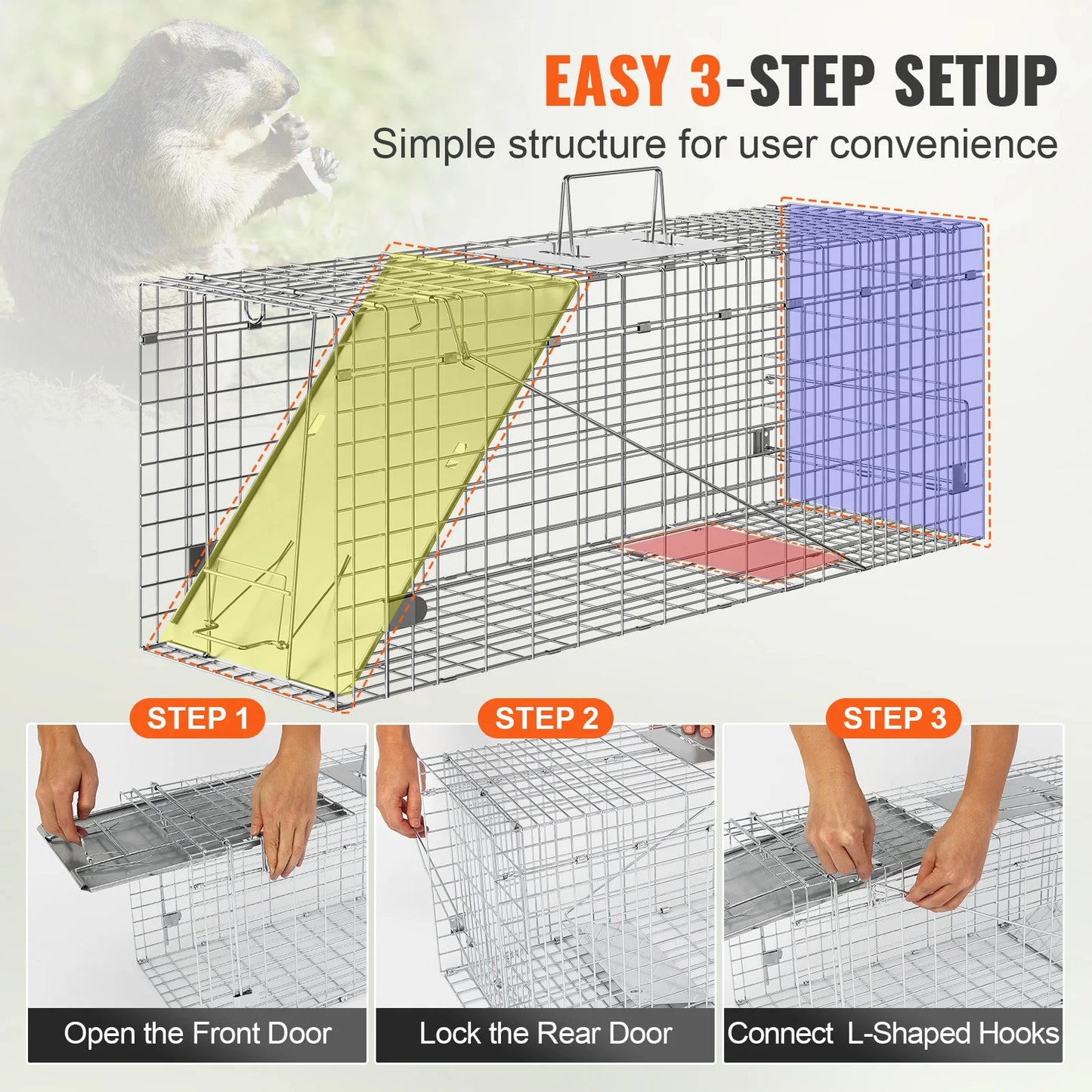 VEVOR Live Animal Cage Trap