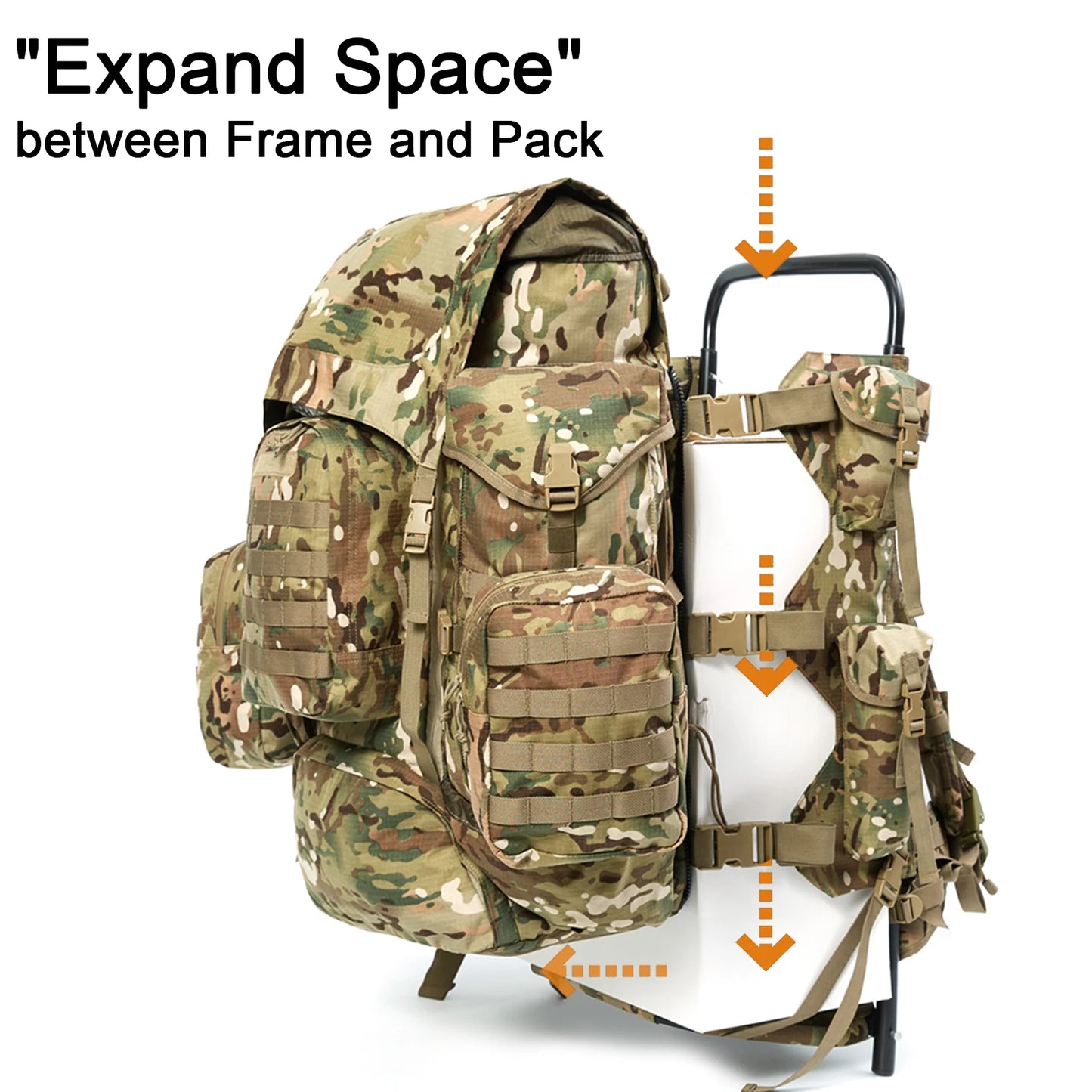 MT Military Large Hunting Rucksack with Aluminum External Frame