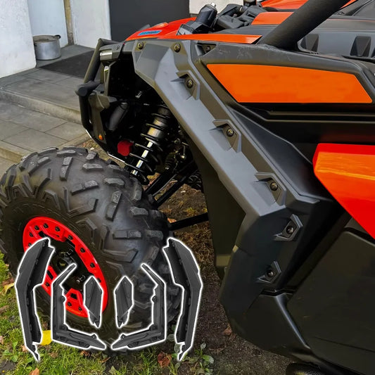 Front Rear Fender Flares Mud Guards for Can am Maverick X3, Maverick X3 MAX 2/4 Doors