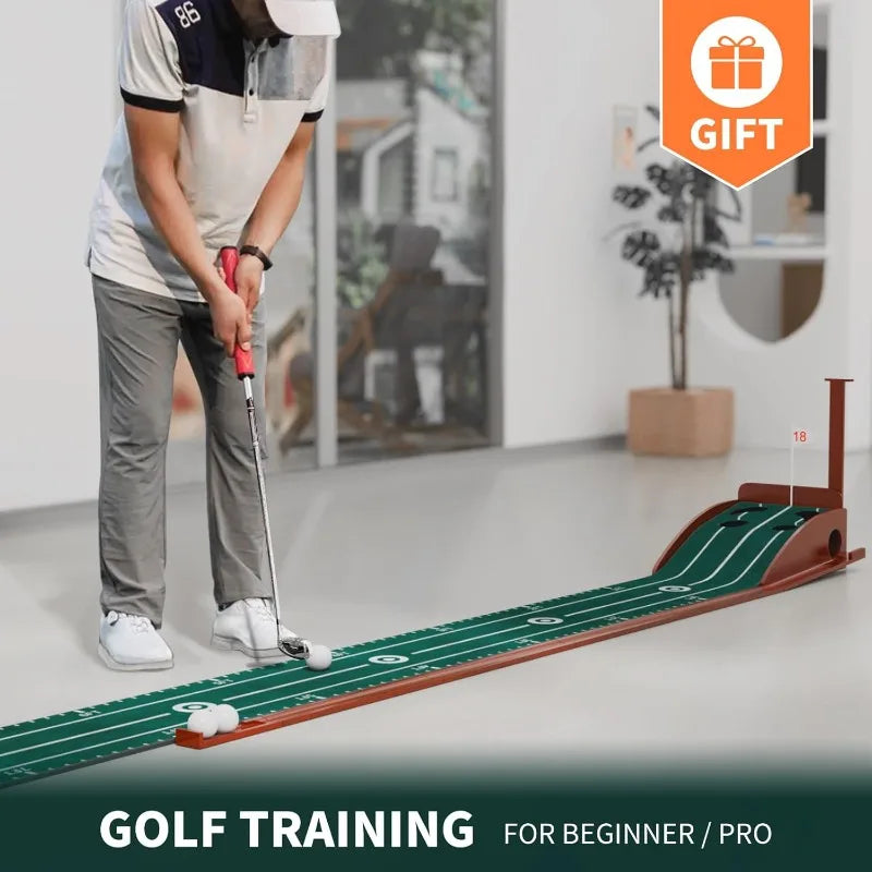 Putting Green Indoor with Ball Return