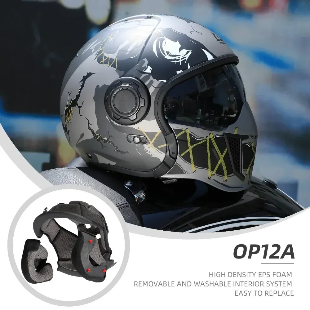 Motorcycle Modular Full Face Open Face