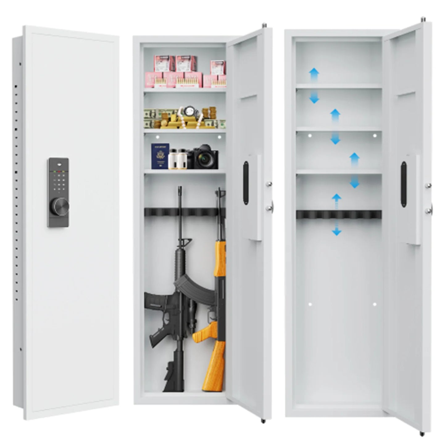 53" Passwod Touch Panel In-Wall Safe