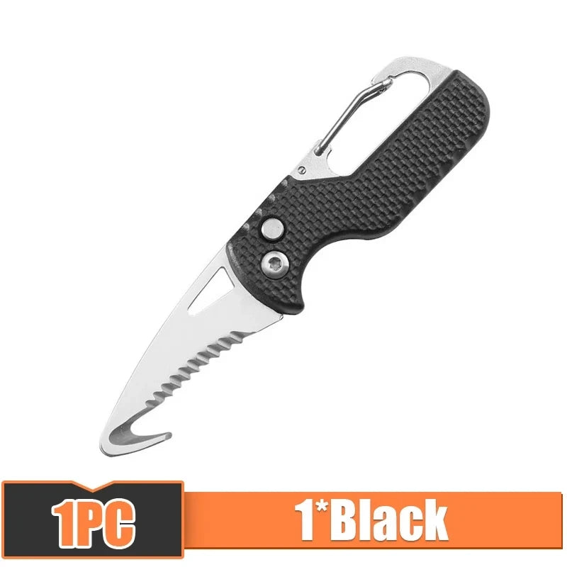 Stainless Serrated Hook Knife