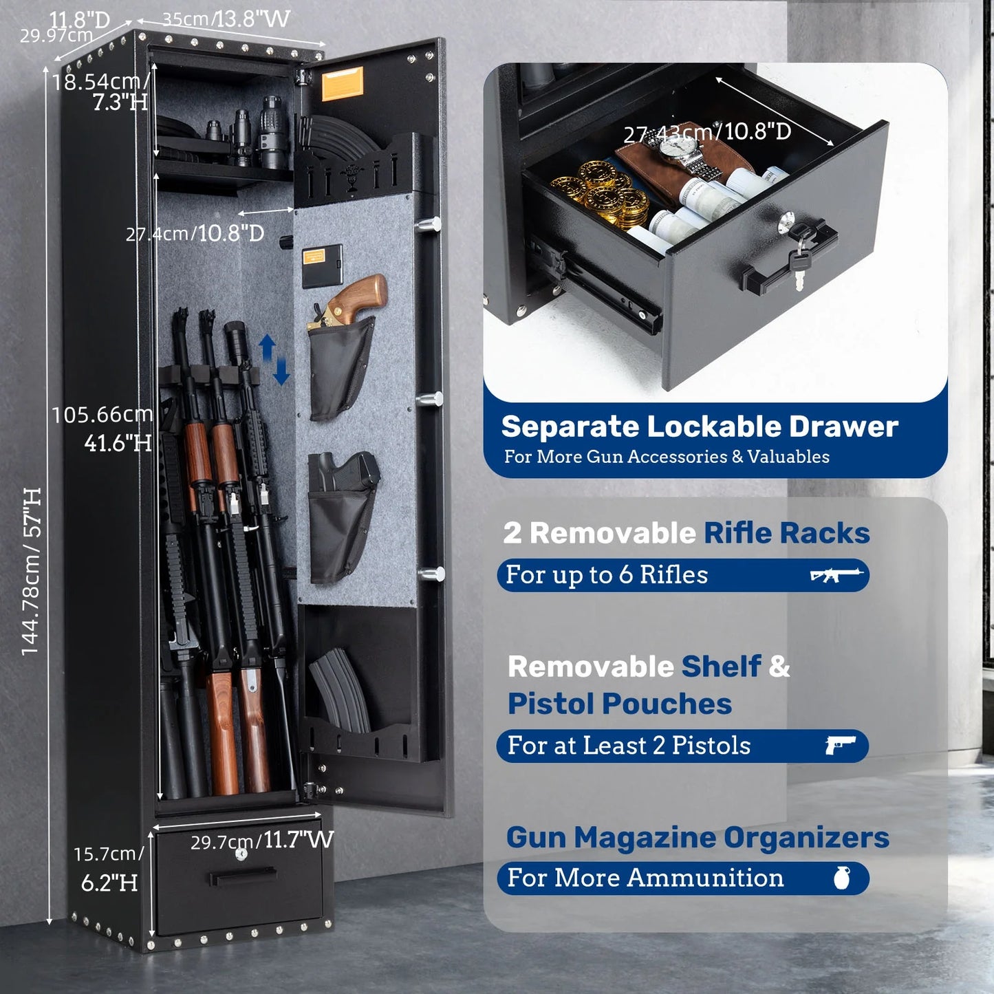 Station-SF0105 Rifles Gun Safe