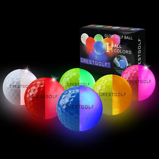 Crestgolf LED Golf Balls for Night Glow in The Dark Golf Ball