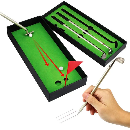 Mini Desktop Golf Ball Pen Gift