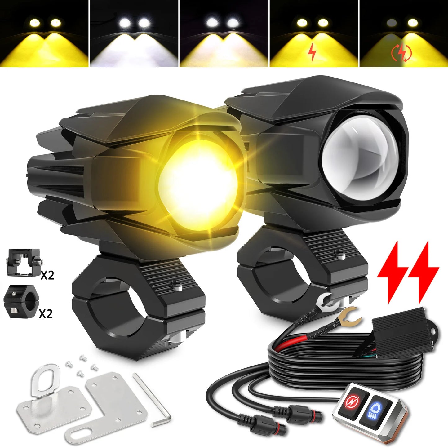 BraveWAY LED Motorcycle Headlight