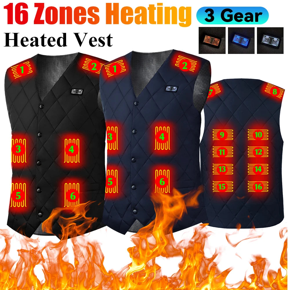 16 Zones Heated Vest