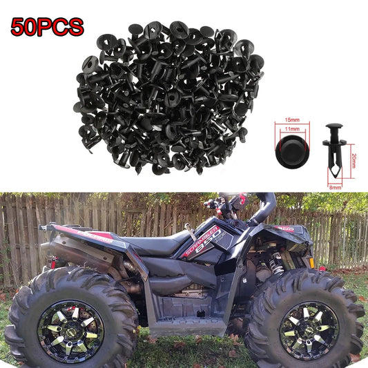 50pcs ATV UTV Plastic Rivets