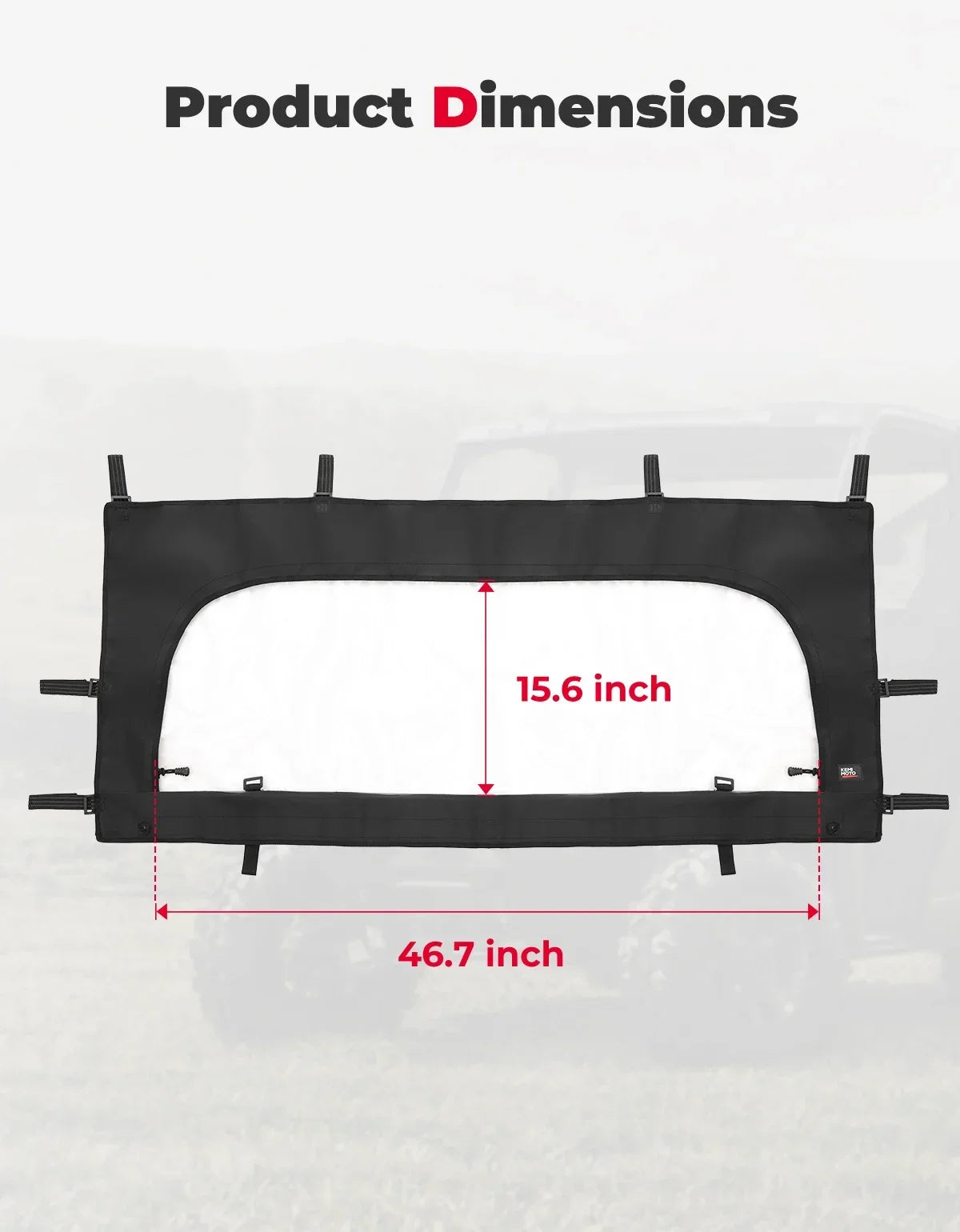 Rear Soft Windshield For CFMOTO