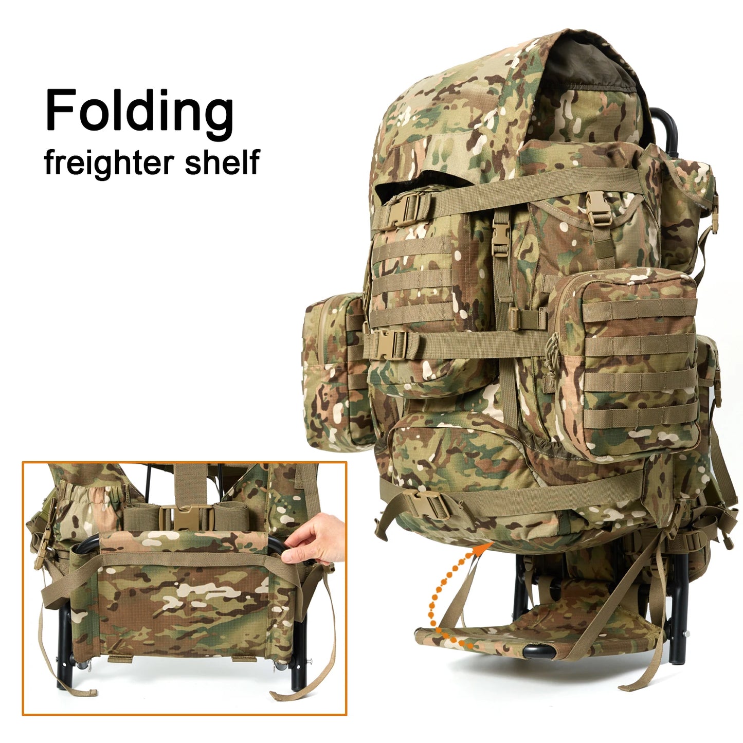 MT Military Large Hunting Rucksack with Aluminum External Frame