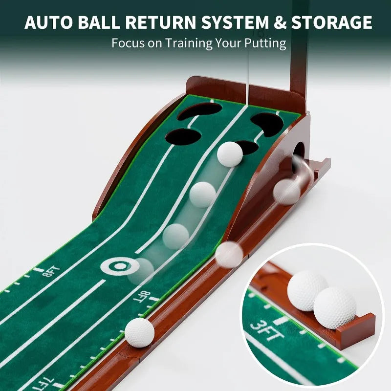 Putting Green Indoor with Ball Return