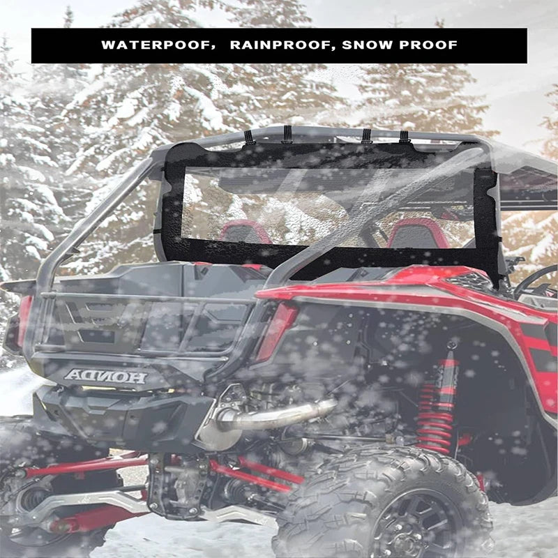 UTV Rear Windshield with Zipper for Yamaha Rhino