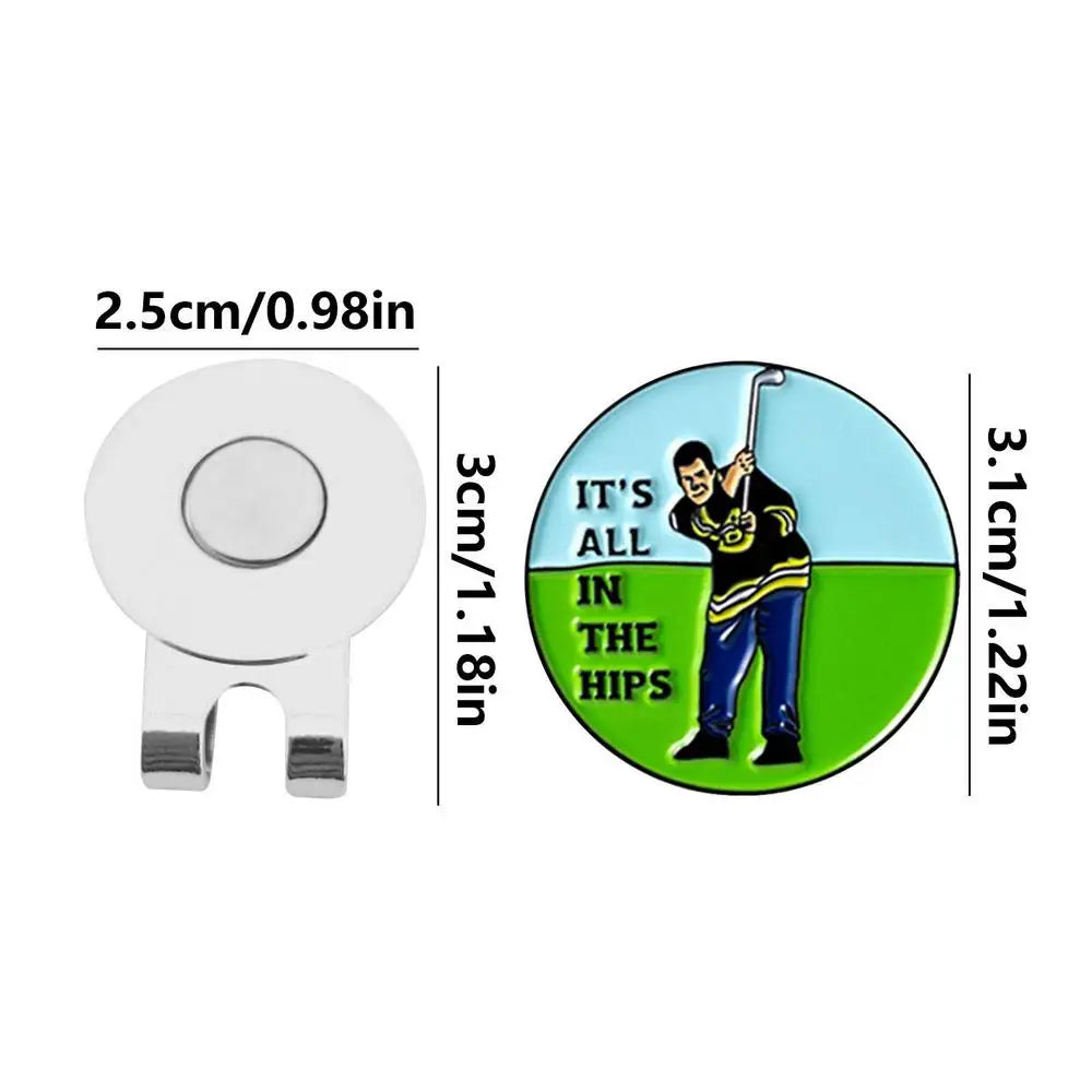 Golf Ball Mark Golf Hat Clip Magnetic