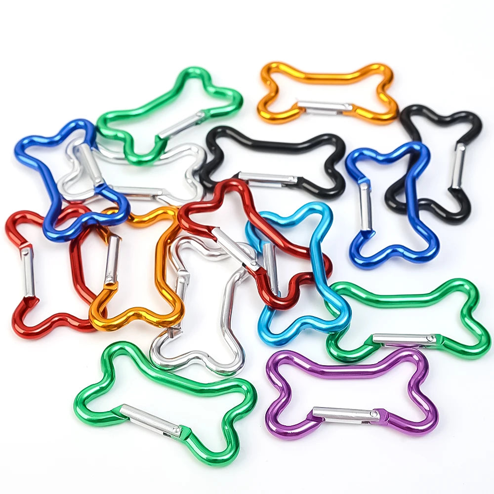 10PCS Dog Bone Carabiner