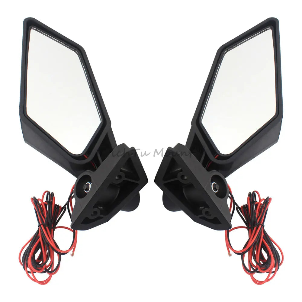 Rear View Mirror LED Turn Signal Light Side Mirrors For Can-Am Maverick