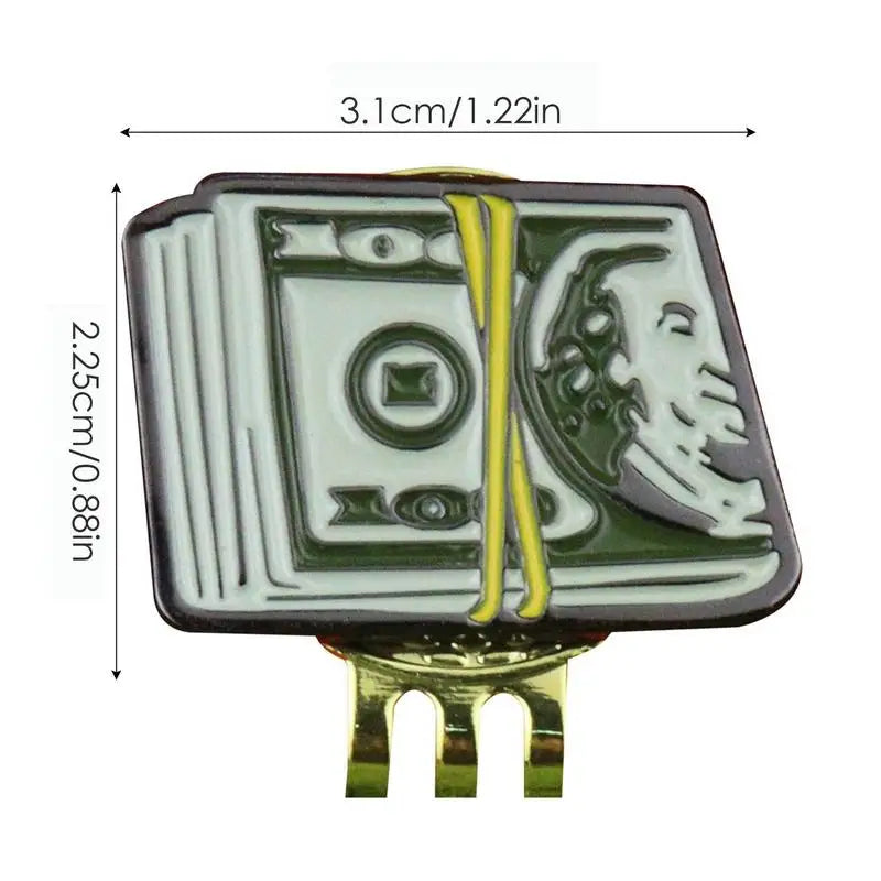 Creative Dollar Bill Golf Ball Mark