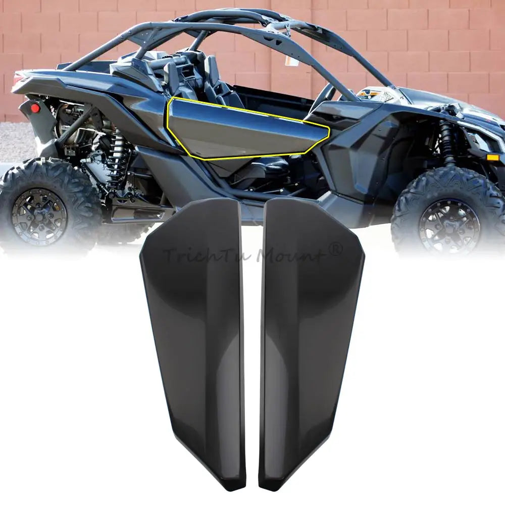 Can-Am Maverick  Unpainted Black  Front Upper Door Panels Kit