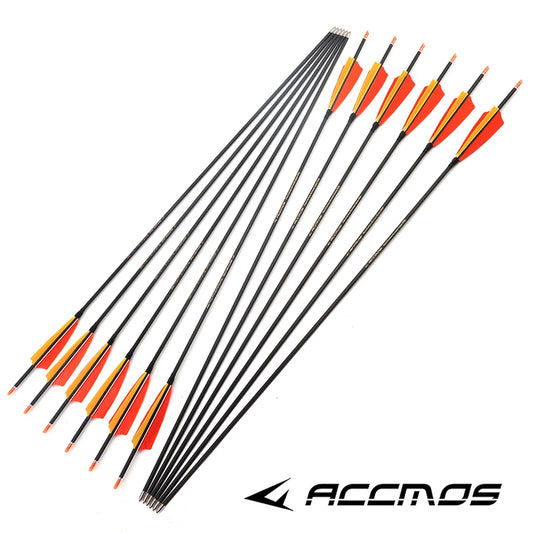 12pcs Pure Carbon Arrow