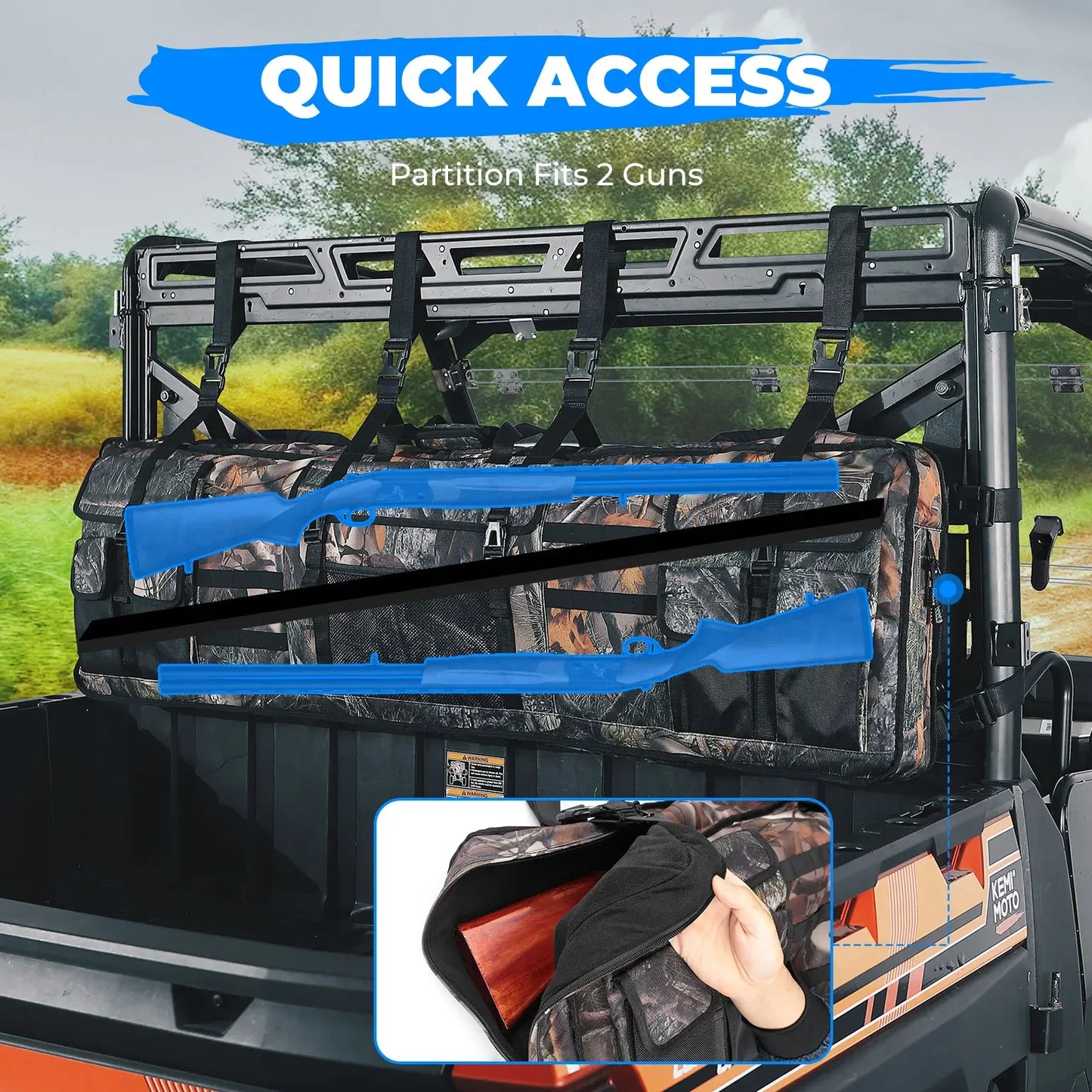 UTV Camouflage Double Gun Roll Cage