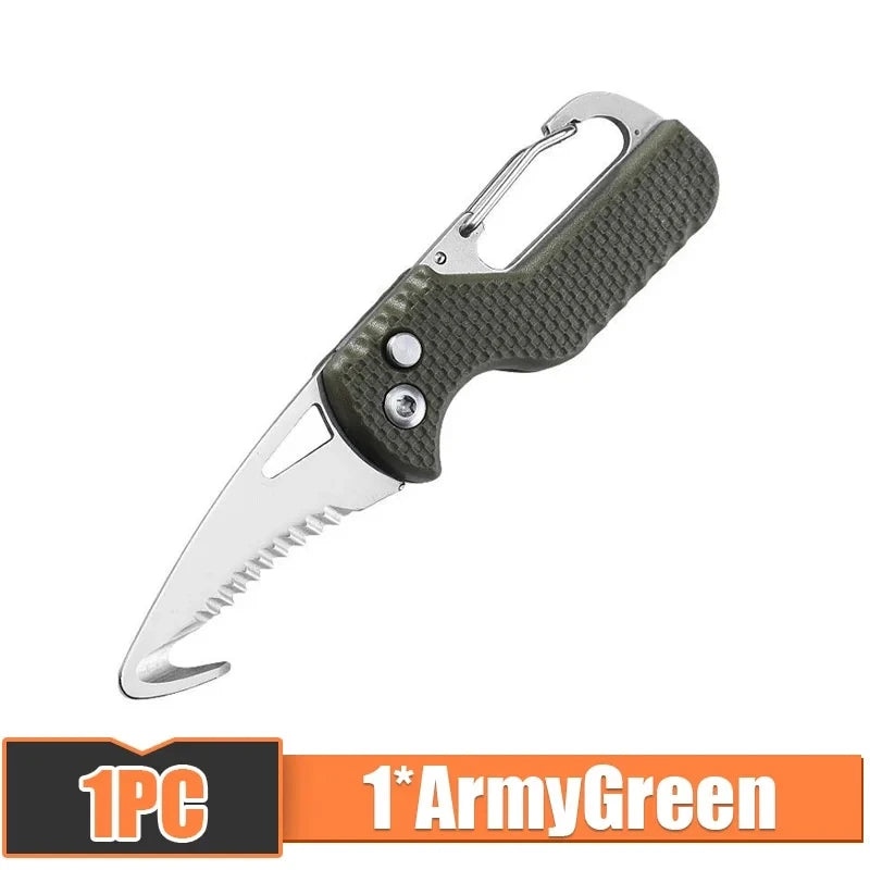 Stainless Serrated Hook Knife