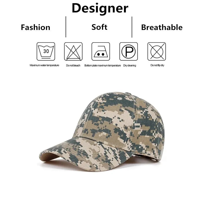 Light Plate Army Camouflage Baseball Cap