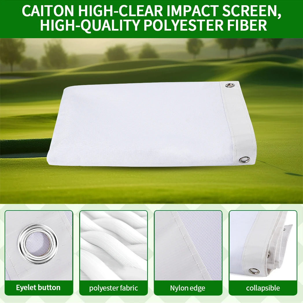 1pc HD Polyester Golf Practice Screen - Silent Impact, Wear-Resistant, Anti-Strike, Indoor/Outdoor Training, Multi-Size Options