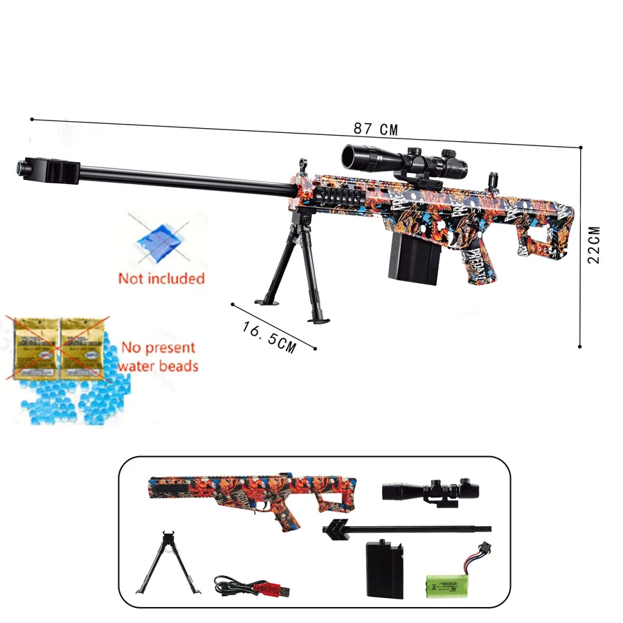 Electric and automatic  Barrett toy gun