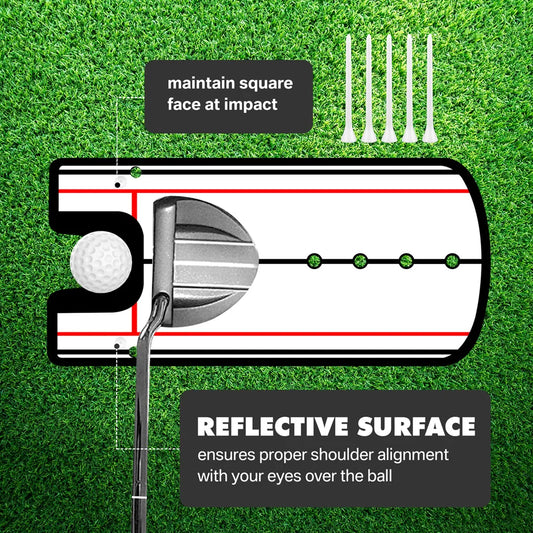 Golf Putting Practice Mirror Putting Mirror Alignment Training Aid