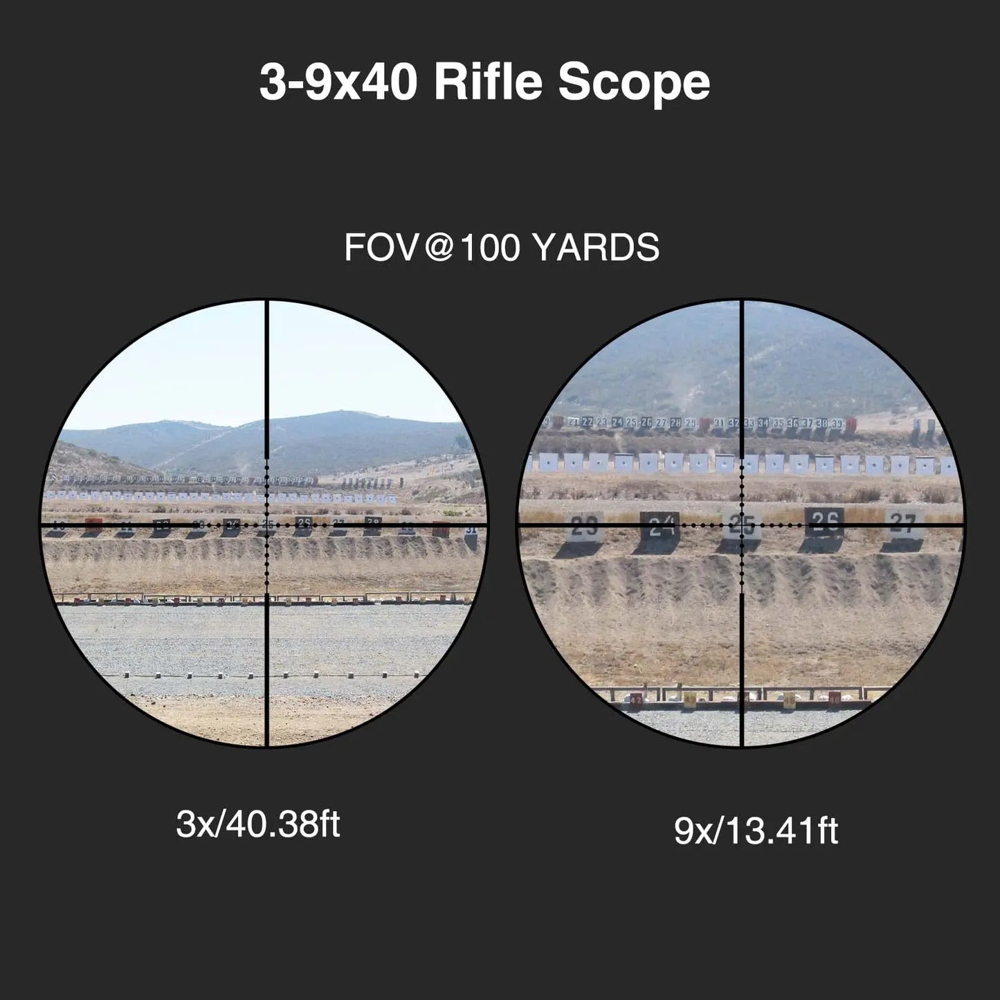 CVLIFE 3-9x40 Rifle Scope