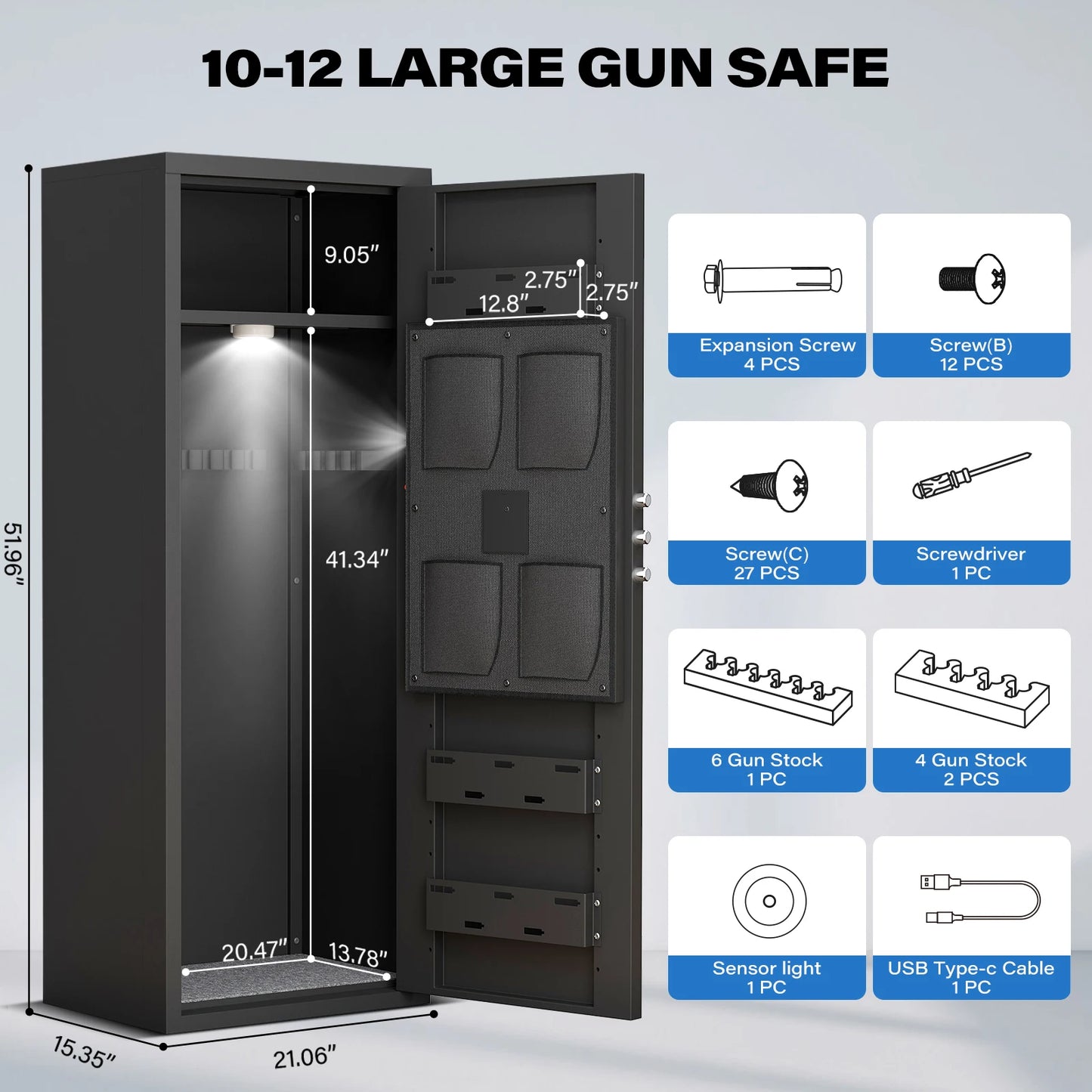 10-12 Unassembled Biometric Gun Safe