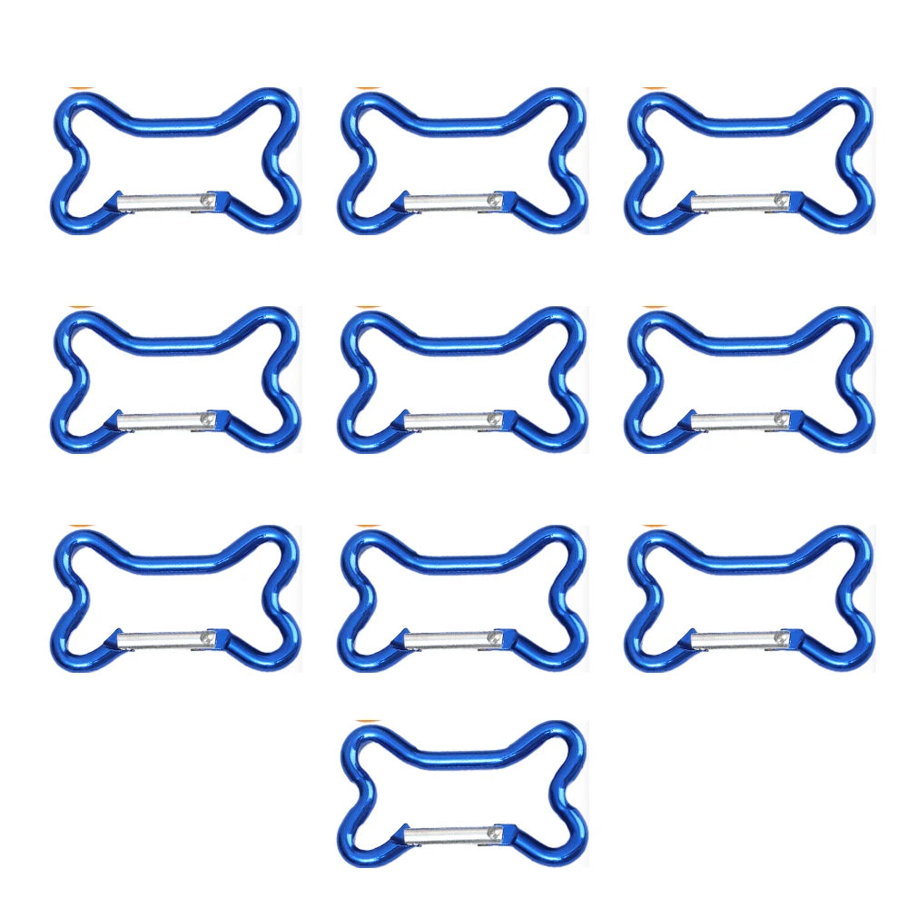 10PCS Dog Bone Carabiner