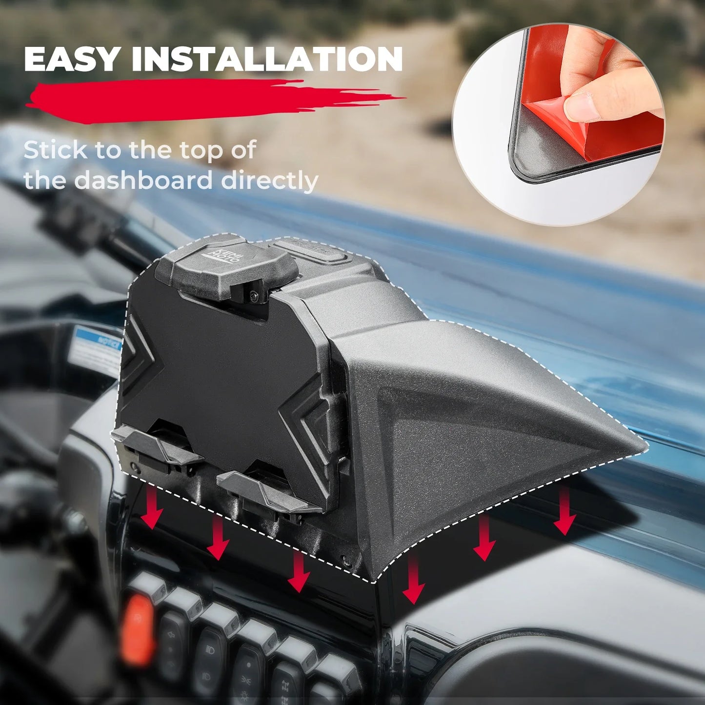 Tablet Holder Storage Box for CFMOTO