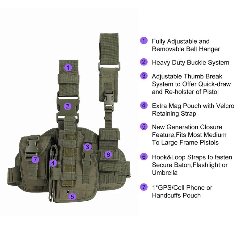 Tactical Leg Gun Holster